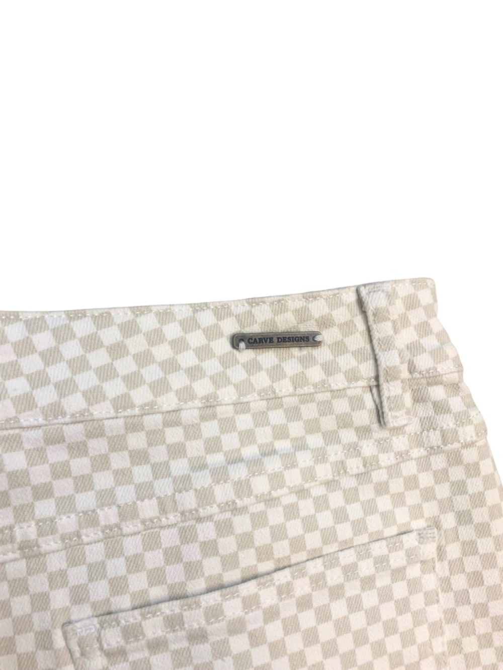 Carve Designs Maui Skirt Tan Cream Checks Print Denim
Retro Beachy Checkered - Picture 6 of 9
